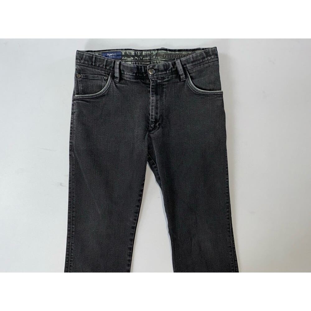 Ermenegildo Zegna Straight Men’s Jeans in Washed Black